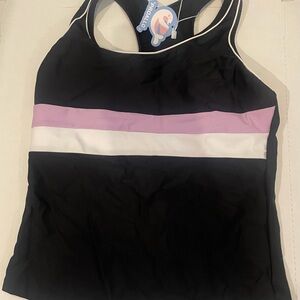 Girls racer back swim top